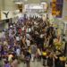 The large crowd of both side members and unaffiliated students gather in the SAC for the mixer.